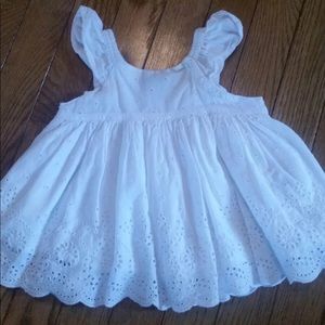 SOLD 🇱🇷Baby Gap 0-3 month white eyelet Dress